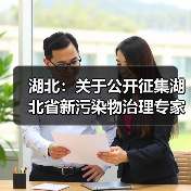 湖北：关于公开征集湖北省新污染物治理专家的函