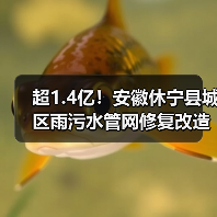 超1.4亿!安徽休宁县城区雨污水管网修复改造工程项目定标候选人公示 超1.4亿!安徽休宁县城区雨污水管网修复改造工程项目定标候选人公示