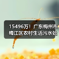 15496万!广东梅州市梅江区农村生活污水处理设施及配套管网建设项目三期工程EPC总承包招标 15496万!广东梅州市梅江区农村生活污水处理设施及配套管网建设项目三期工程EPC总承包招标