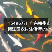15496万!广东梅州市梅江区农村生活污水处理设施及配套管网建设项目三期工程EPC总承包招标 15496万!广东梅州市梅江区农村生活污水处理设施及配套管网建设项目三期工程EPC总承包招标