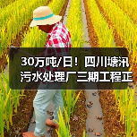 30万吨/日！四川塘汛污水处理厂三期工程正式进入通水调试阶段（图1）