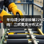 年均减少碳排放量2260吨!三辉麦风分布式光伏发电项目正式竣工(图1) 年均减少碳排放量2260吨!三辉麦风分布式光伏发电项目正式竣工(图1)
