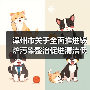 漳州市关于全面推进锅炉污染整治促进清洁低碳转型的实施方案(征求意见稿)(图1) 漳州市关于全面推进锅炉污染整治促进清洁低碳转型的实施方案(征求意见稿)(图1)