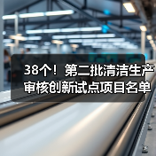 38个!第二批清洁生产审核创新试点项目名单公布!(图1) 38个!第二批清洁生产审核创新试点项目名单公布!(图1)