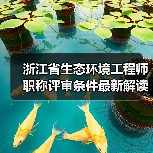 浙江省生态环境工程师职称评审条件最新解读(图1) 浙江省生态环境工程师职称评审条件最新解读(图1)
