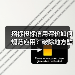 招标投标信用评价如何规范应用?破除地方壁垒促公平竞争(图2) 招标投标信用评价如何规范应用?破除地方壁垒促公平竞争(图2)