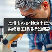 温州市A-04地块土壤污染修复工程招标如何高效推进?(图2) 温州市A-04地块土壤污染修复工程招标如何高效推进?(图2)