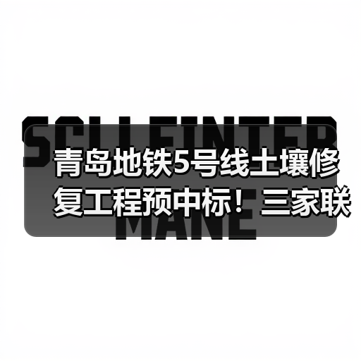 青岛地铁5号线土壤修复工程预中标!三家联合体角逐中标(图1) 青岛地铁5号线土壤修复工程预中标!三家联合体角逐中标(图1)