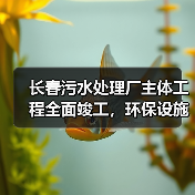 长春污水处理厂主体工程全面竣工,环保设施即将投入运行(图1) 长春污水处理厂主体工程全面竣工,环保设施即将投入运行(图1)