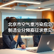 北京市空气重污染应急制造业分预案征求意见：分预警等级应对措施解析（图1）