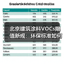 北京建筑涂料VOCs限值新规:环保标准如何执行?(图2) 北京建筑涂料VOCs限值新规:环保标准如何执行?(图2)